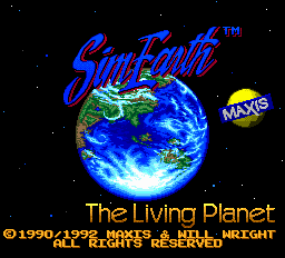 Sim Earth - The Living Planet Title Screen